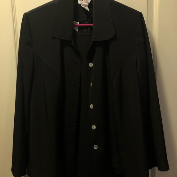 Main Street Classics - 2pc 16 (A16) black dress/jacket - Picture 5 of 7